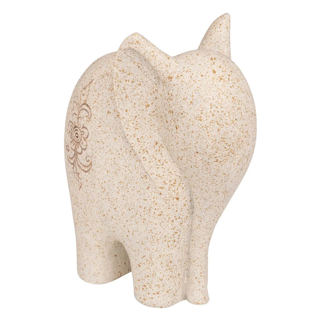 Estatuilla de elefante beige "Nola" A23cm - 206194