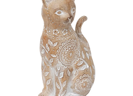 Figura de gato "Lindo" beige A18,5cm - 206195