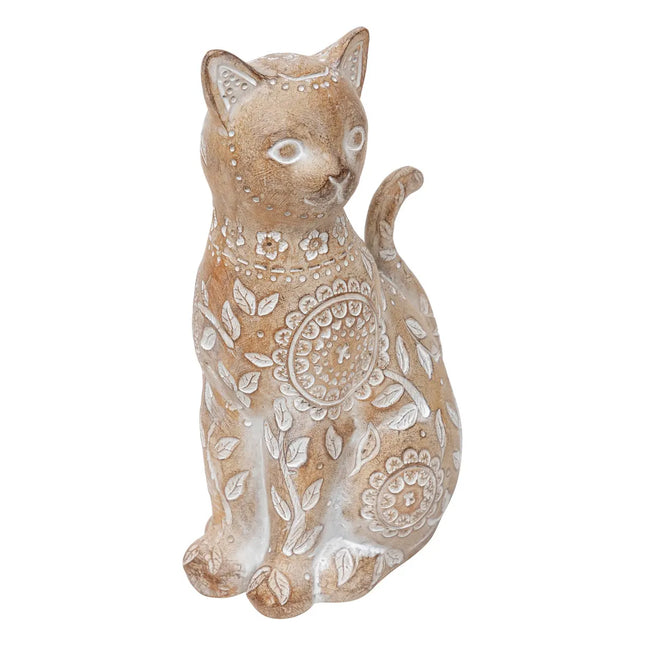 Figura de gato "Lindo" beige A18,5cm - 206195
