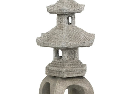 Decoración de exterior "Uchi" pagoda gris A66.5cm - 206199