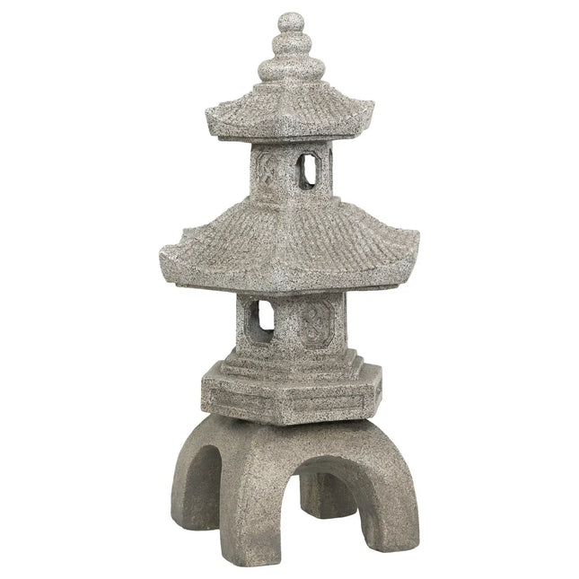 Decoración de exterior "Uchi" pagoda gris A66.5cm - 206199