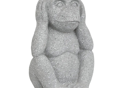 Set de 3 estatuilla de mono para exterior "Sohel" gris A42cm - 206200