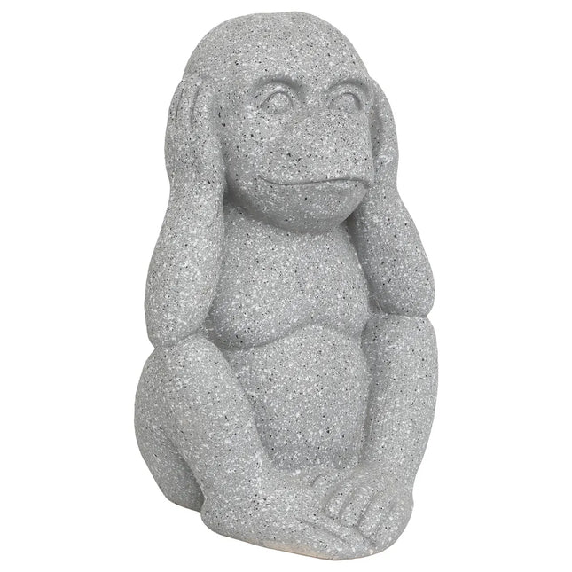 Set de 3 estatuilla de mono para exterior "Sohel" gris A42cm - 206200