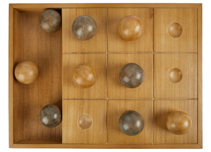 Tres en raya "Jehan" pino marrón 40x30cm - 206215