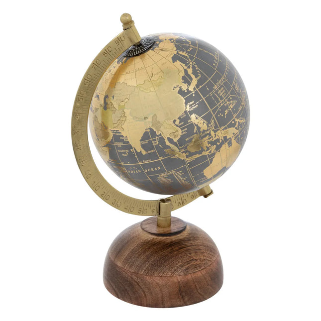 Globo decorativo "Afonso" 24 cm de alto, base de madera de mango  - 206221