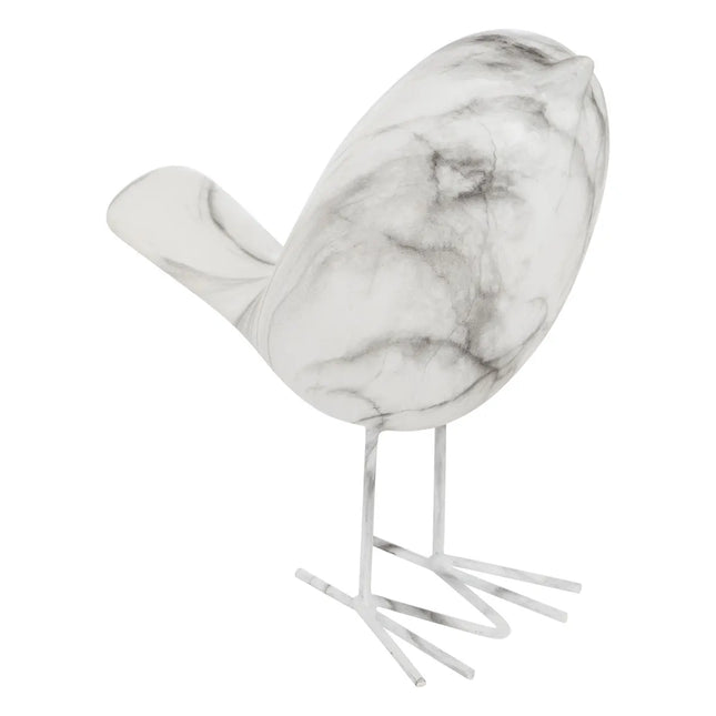 Estatuilla de pájaro blanco "Olen" A19cm - 206222