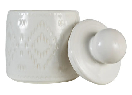 Caja decorativa "Mala" cerámica blanca A20cm - 206239
