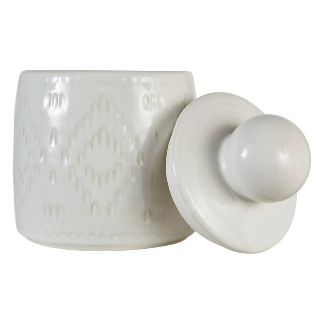 Caja decorativa "Mala" cerámica blanca A20cm - 206239