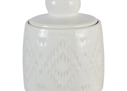 Caja decorativa "Mala" cerámica blanca A20cm - 206239