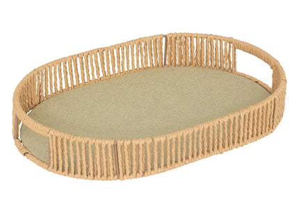 Bandeja "Ali" ovalado beige G - 206249