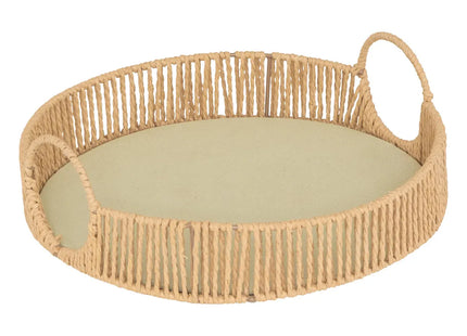 Bandeja "Ali" redondo beige M - 206250