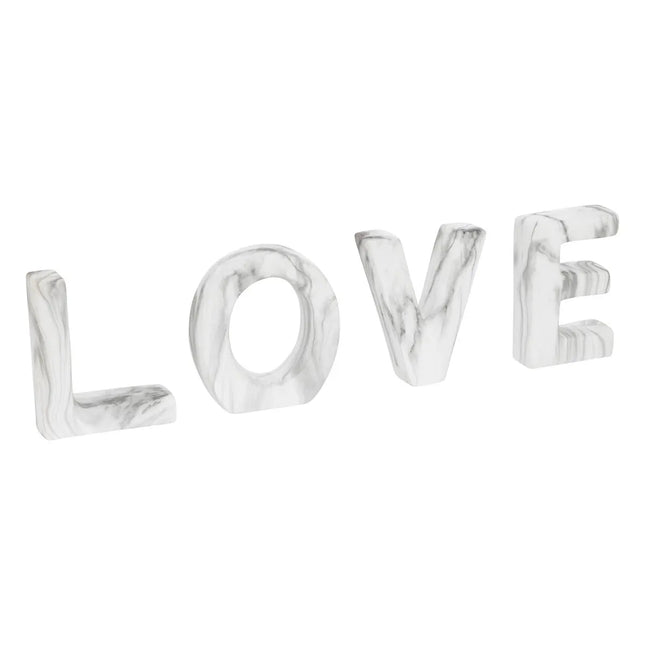 Palabra deco LOVE "Olen" en gris L60cm - 206258