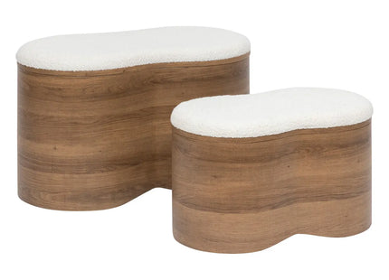 Baúl "Loe" en rizo color caramelo PM - 206261