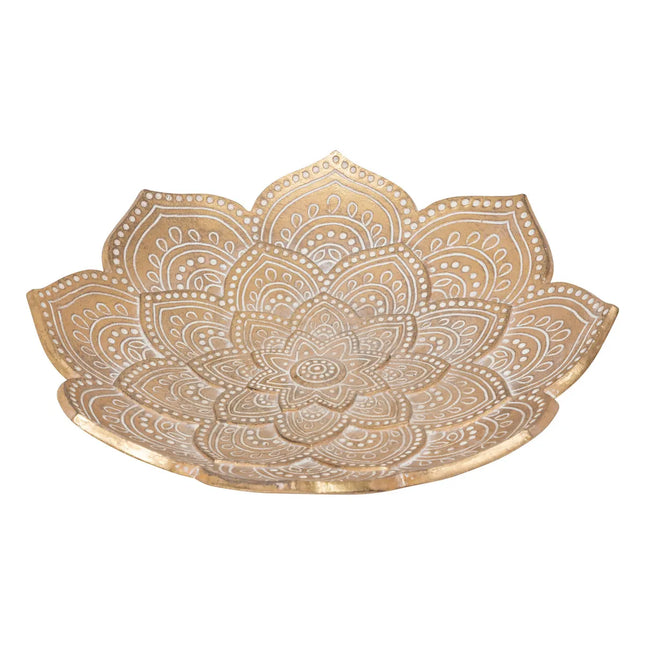 Cuenco "Oasis" resina dorada D29,5cm - 206264