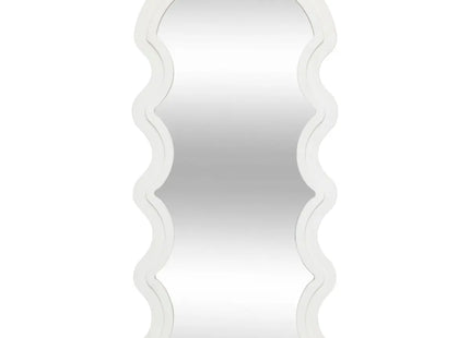 Espejo ondulado blanco "Emily" 114x54cm - 206441