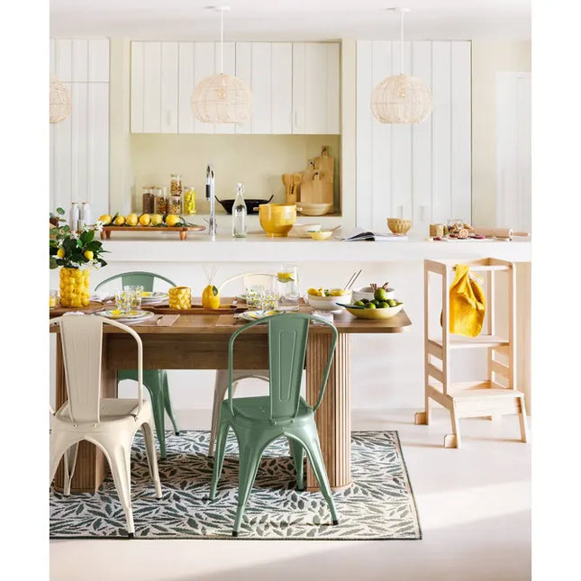 Jarrón limón "Yuca" cerámica amarilla, 18 cm de alto - 206516