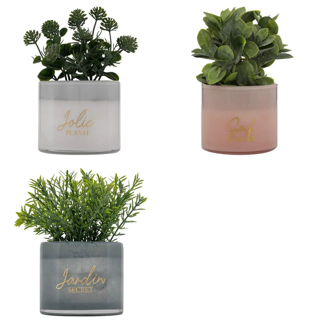 Planta artificial en maceta "Tayli" A18cm - 206529