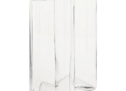 Jarrón ondulado transparente "Kade" A25cm - 206584