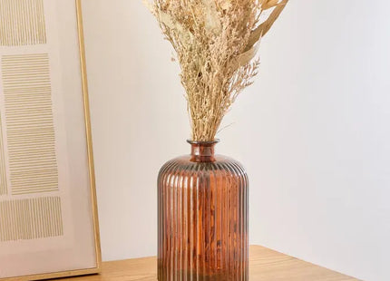 Jarrón "Luz" color ámbar, 23 cm de altura- 206592B