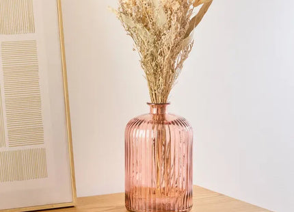Jarrón "Luz" color rosa, 23 cm de altura- 206592C