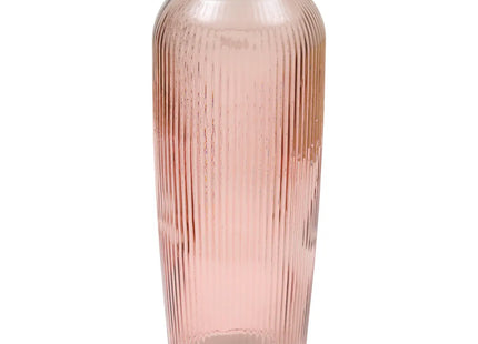 Jarrón "Luz" vidrio reciclado rosa A72cm - 206593C