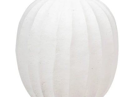 Jarrón esférico de cerámica blanca "Amia" A44,5cm - 206633