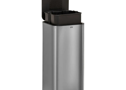 Basurero "Delta"  30L de acero inoxidable - 206702