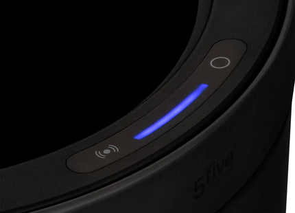 Basurero automático "Delta" de metal negro de 40L - 206763