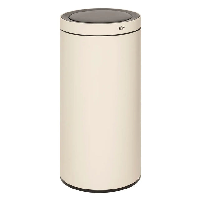 Basurero automático "Delta" de metal beige de 40L - 206763A