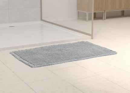 Alfombra de gofre de 80x50cm, color gris - 206936B