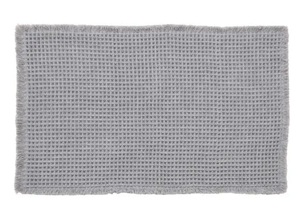 Alfombra de gofre de 80x50cm, color gris - 206936B