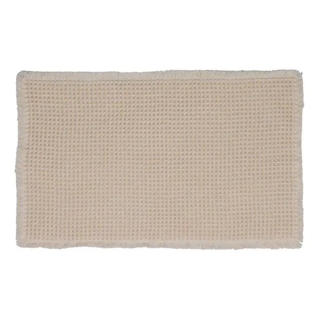Alfombra de gofre de 80x50cm, color beige - 206936C