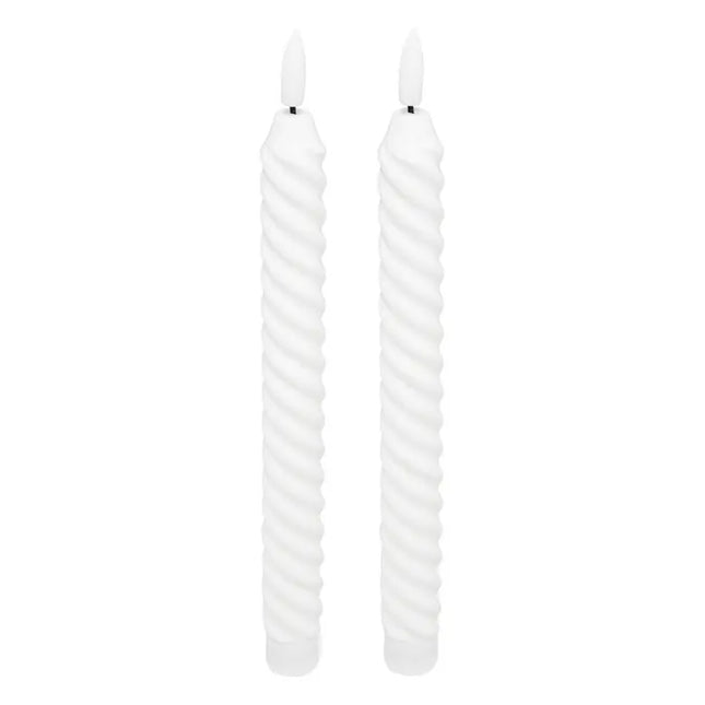 Juego de 2 velas LED en forma de varilla, "Aloe" 22 cm de alto  - 207005A