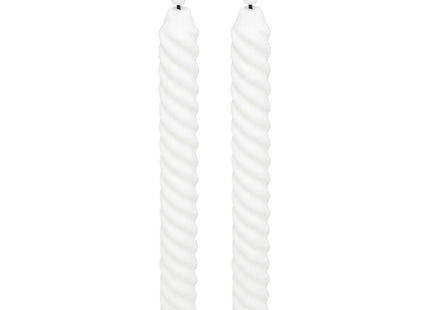 Juego de 2 velas blancas "Twist aloe" de 115gr - 207005A