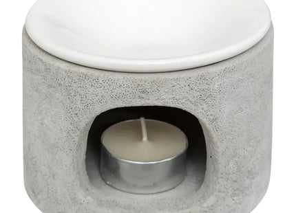 Quemador de incienso de cemento "Olioa" 11x7cm - 207018
