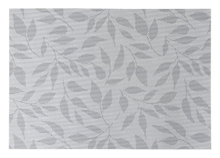 Mantel individual gris "Alice" 50x35cm - 207136B