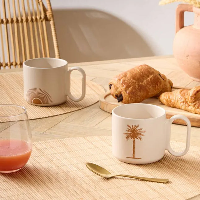 Juego de 2 tazas "Sunshine" 360ml - 207172