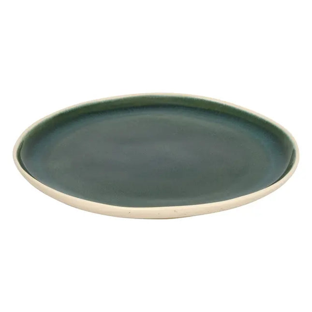 Plato "Wonja" verde D27cm -  207231B