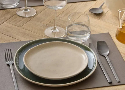 Plato de postre "Wonja" color crema 20,6 x 20 x 1,8 cm - 207232C
