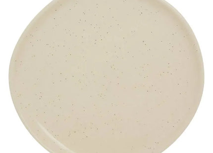 Plato de postre "Wonja" color crema 20,6 x 20 x 1,8 cm - 207232C