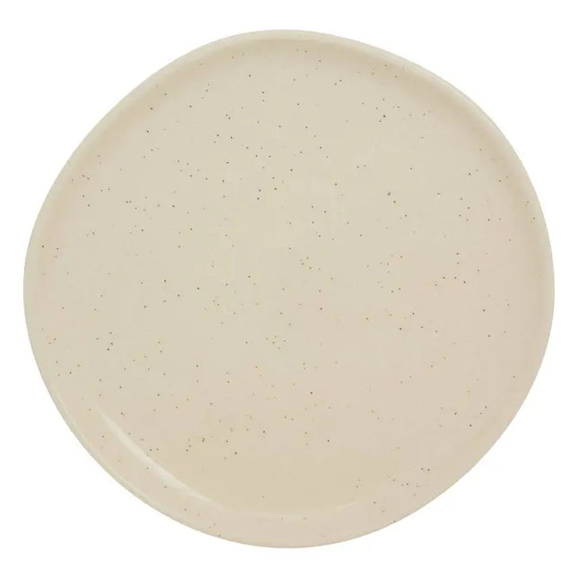Plato de postre "Wonja" color crema 20,6 x 20 x 1,8 cm - 207232C