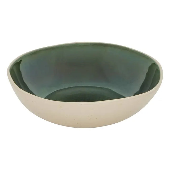Plato "Wonja" hondo verde D19cm -  207233B