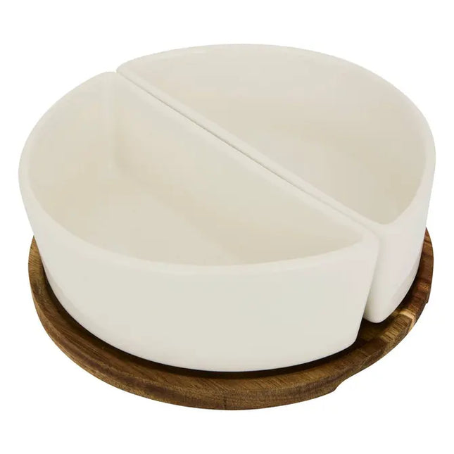 Juego de aperitivos Elegance de 3 piezas en color blanco (20 cm de diámetro x 7 cm de profundidad) - 207289