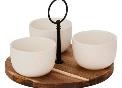 Juego de aperitivos Elegance de 4 piezas, blanco, 19,5 x 7 cm - 207290