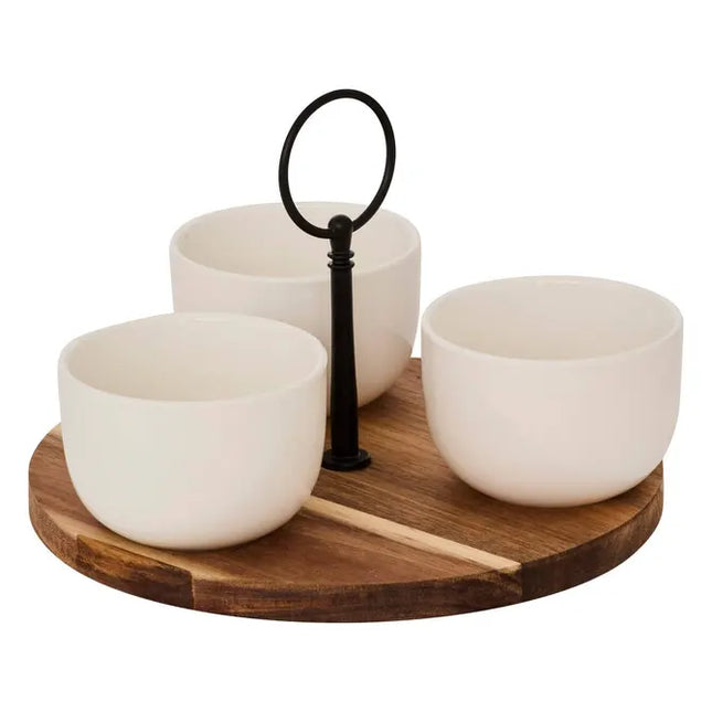 Juego de aperitivos Elegance de 4 piezas, blanco, 19,5 x 7 cm - 207290