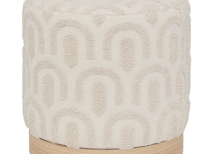 Puf blanco "Copas" D38x38cm - 207318A