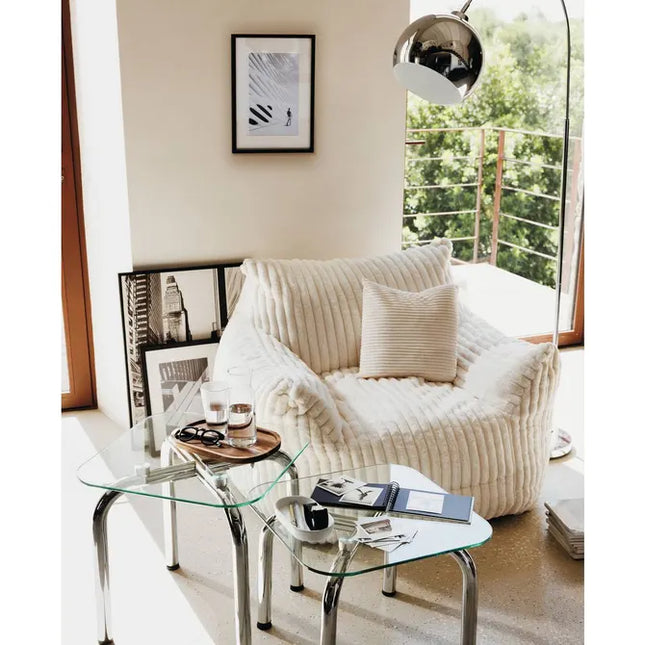 Sillón blanco "Muzi" XL - 207360A