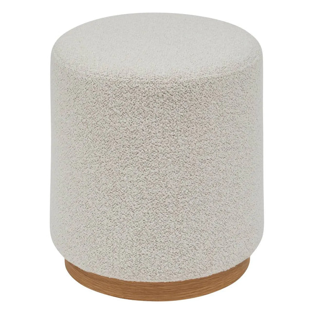 Puf blanco "Nesky" A45cm - 207383