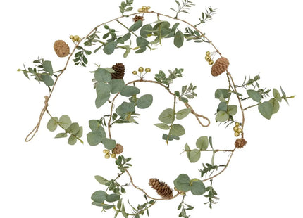 Guirnalda de manzana de pan y eucalipto 150cm - 207420