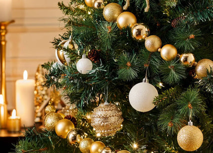 Guirnalda de bolas doradas de 2 m - 207430